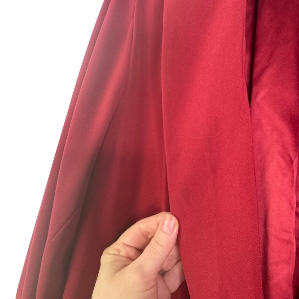 Torrid Studio Crepe Longline Blazer Single Button Breasted Long Jester Red 1X - Picture 9 of 15